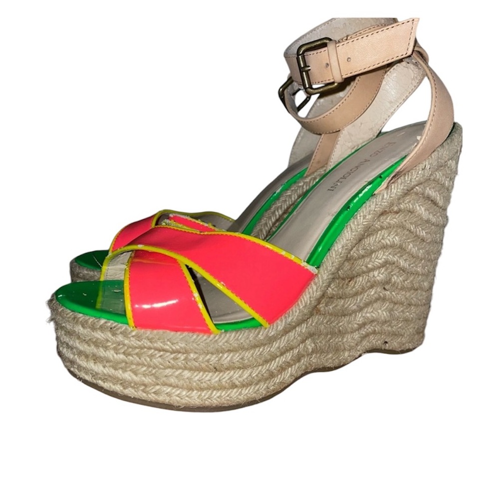 Enzo Angiolini Bold Color Wedges💚🩷